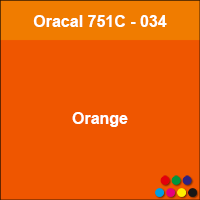 Plottfolie in Orange (Oracal 751C-034) mit freier Wunsch-Kontur<br>montagefertig inkl. Übertragungstape für Schriften und Zeichen